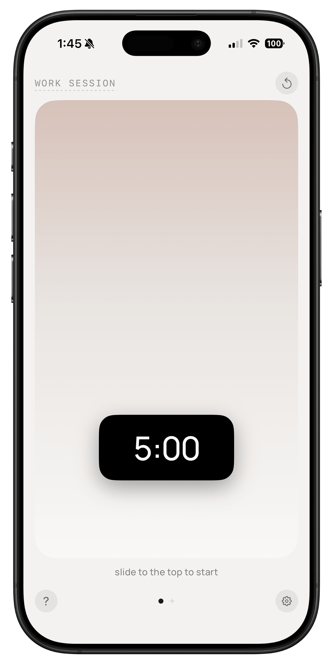 Metra swipe-to-start gesture