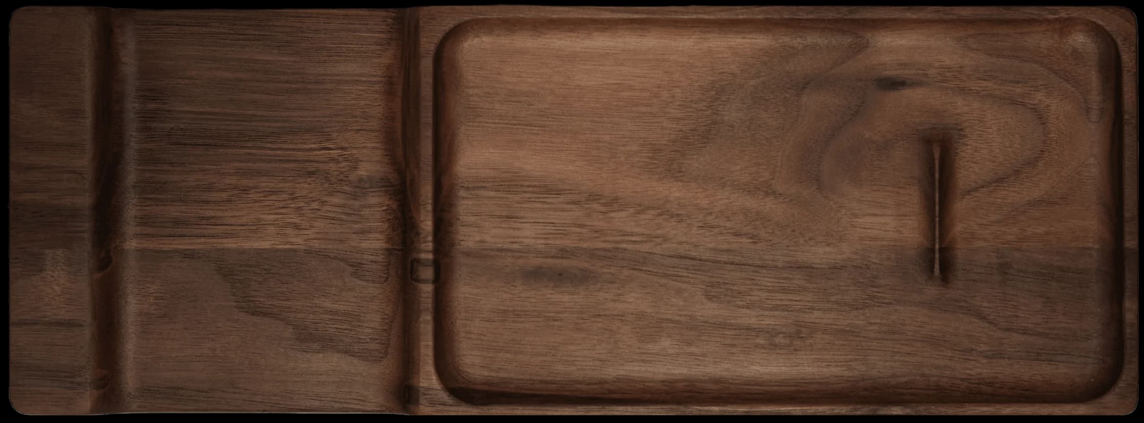 Top down shot of Rest tray